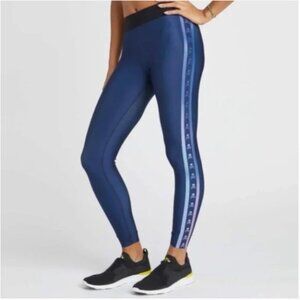 Ultracor X SoulCycle Navy Blue Skull  Iridescent Leggings w Raw Hem size XS